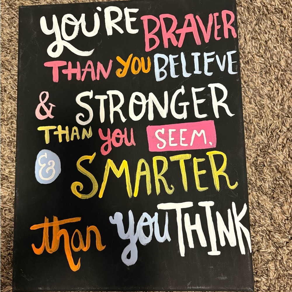 Inspirational Quote Canvas Art painting